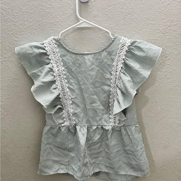 Striped Ruffle Blouse - Picture 1 of 2